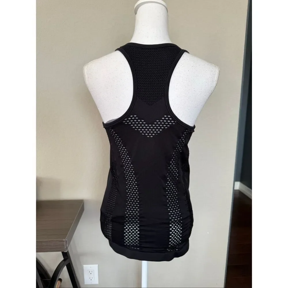 Athleta Black Ventilated Double Layer Racerback Tank Top Small